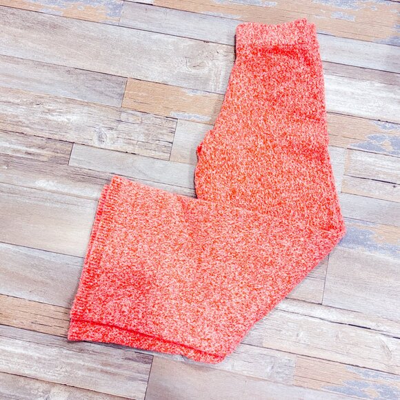 ZARA Orange Knit Wide Leg Lounge Pants | Small * - Picture 5 of 8